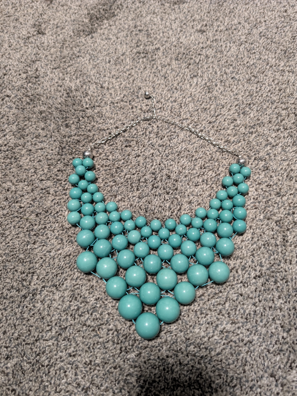 Source Unknown Turquoise Bib Necklace